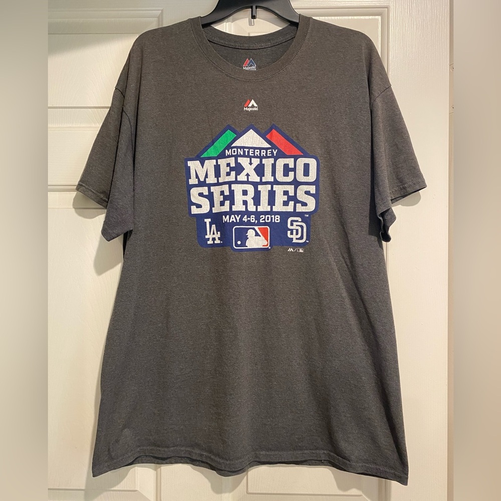💥MLB Mexico Series Los Angeles Dodgers SD 2018 t shirt men’s XL